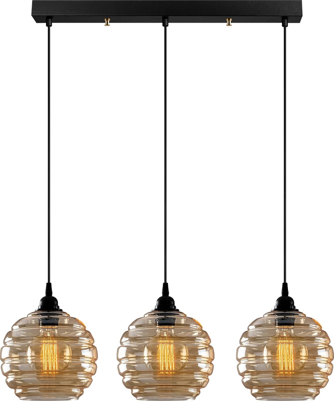 Llambë tavani Opviq, ngjyrë ari dhe e zezë, 70x20cm