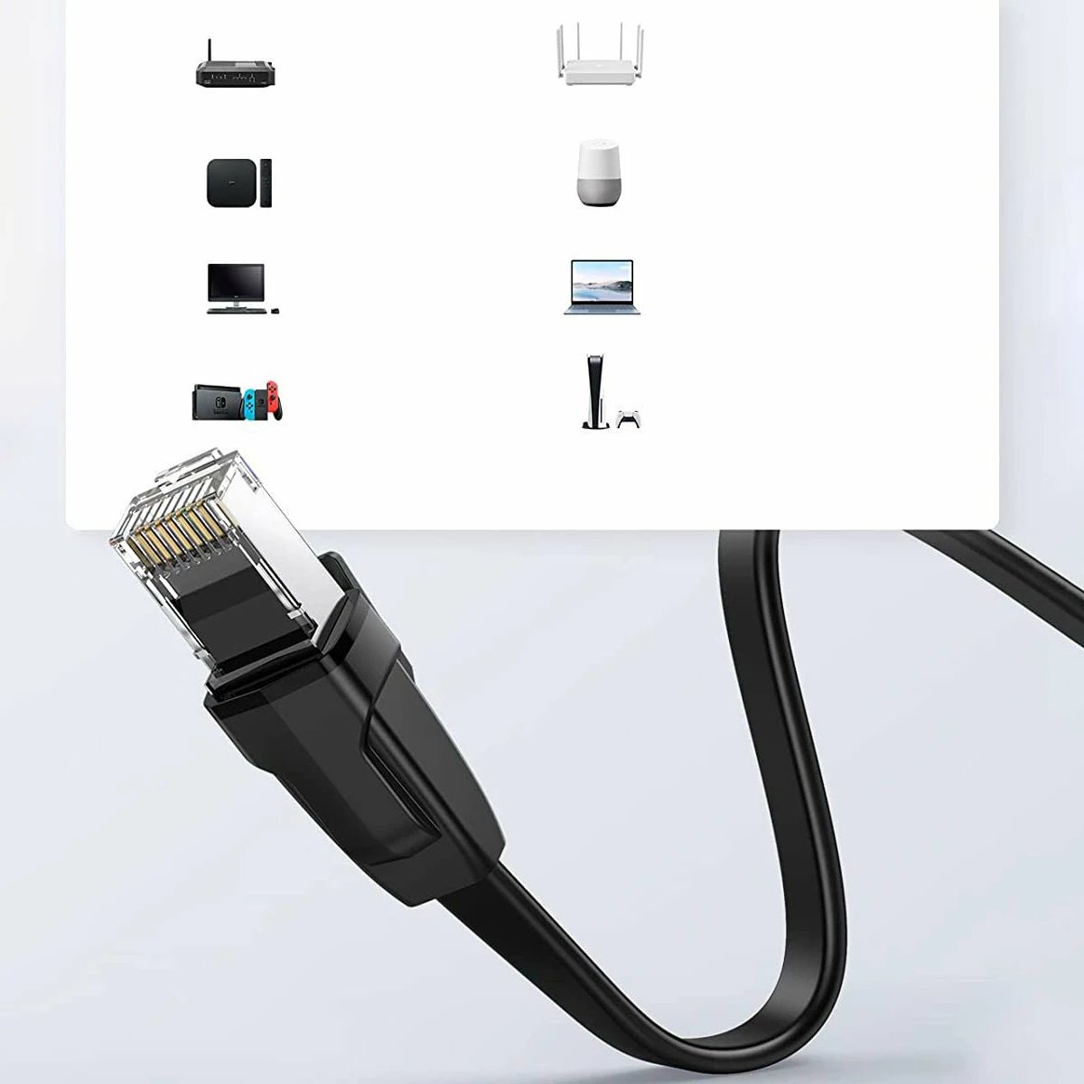 Kabllo rrjeti Ugreen NW102 50179, Cat 6, 12m, e zezë