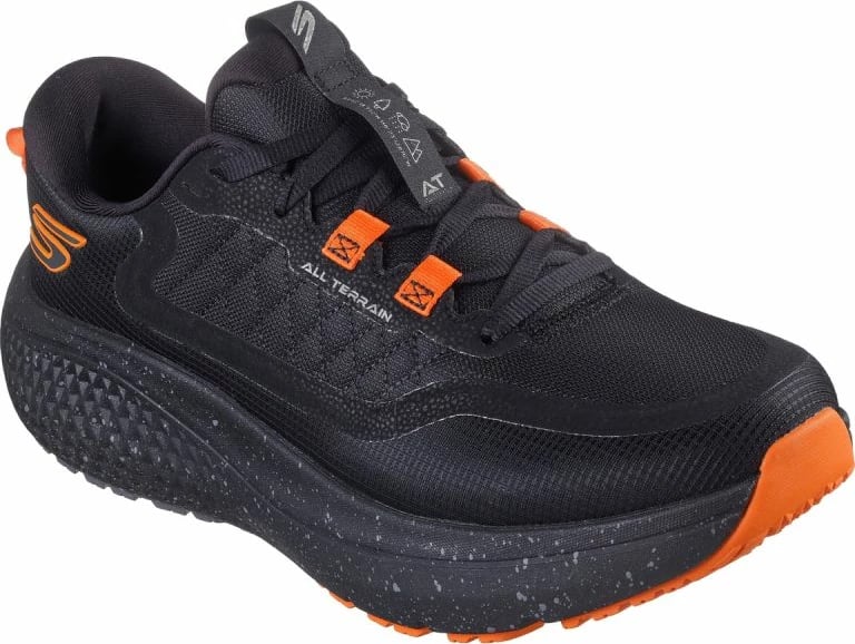 Atlete për meshkuj Skechers, të zeza portokalli
