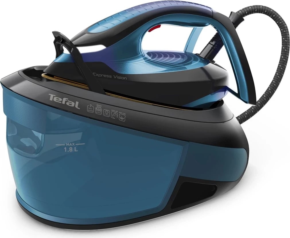 Hekur Tefal Express Vision SV8151, 2800 W, 1.8 L, Blu dhe Zi