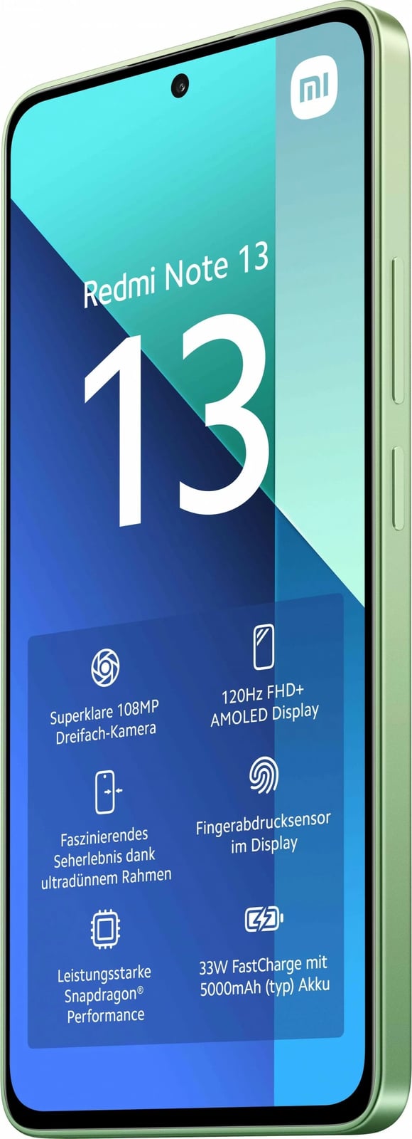 Celular Xiaomi Redmi Note 13, 6.67", 6+128GB, i gjelbër