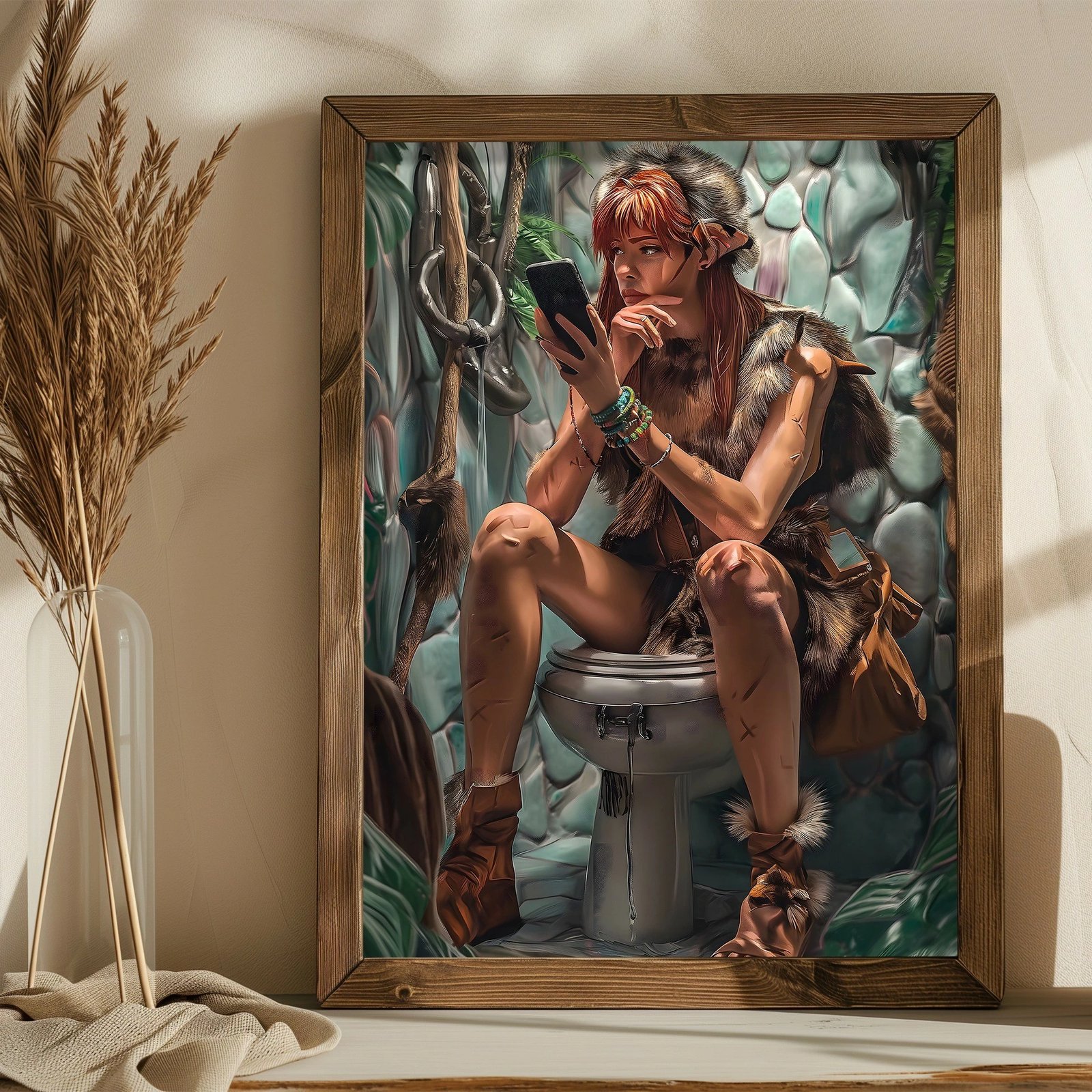 Pikturë dekorative me kornizë, MDF, shumëngjyrëshe, Wallity, AI168