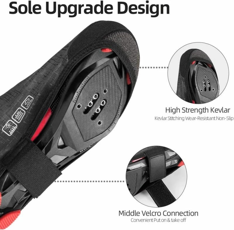 Mbulesa këpucësh për biçikletë Rockbros, të zeza