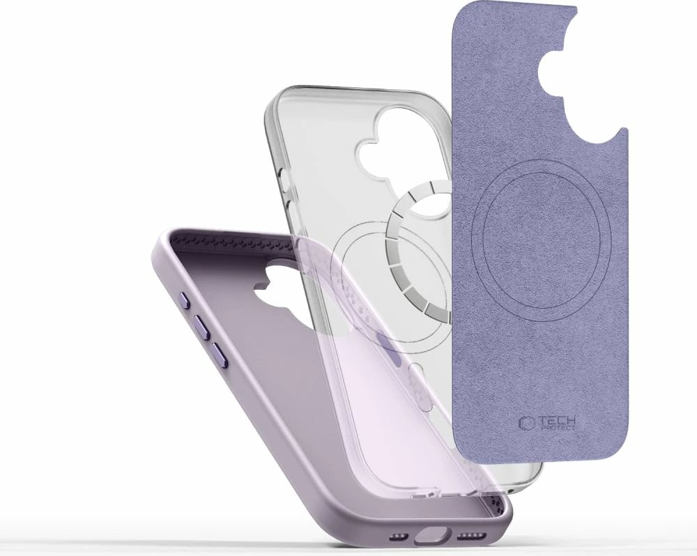 Mbështjellës Tech-Protect Silicone Pure MagSafe për iPhone 16, Violet
