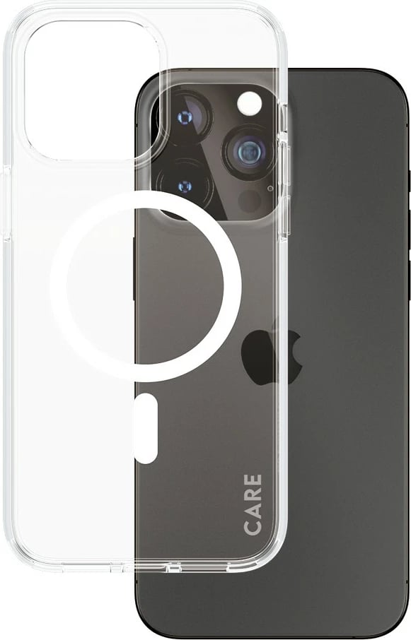 Mbështjellës PanzerGlass CARE Case Flagship, MagSafe, për iPhone 15 Pro Max, transparent