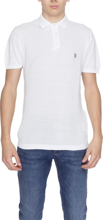 Fanellë polo për meshkuj U.s. Polo Assn., e bardhë