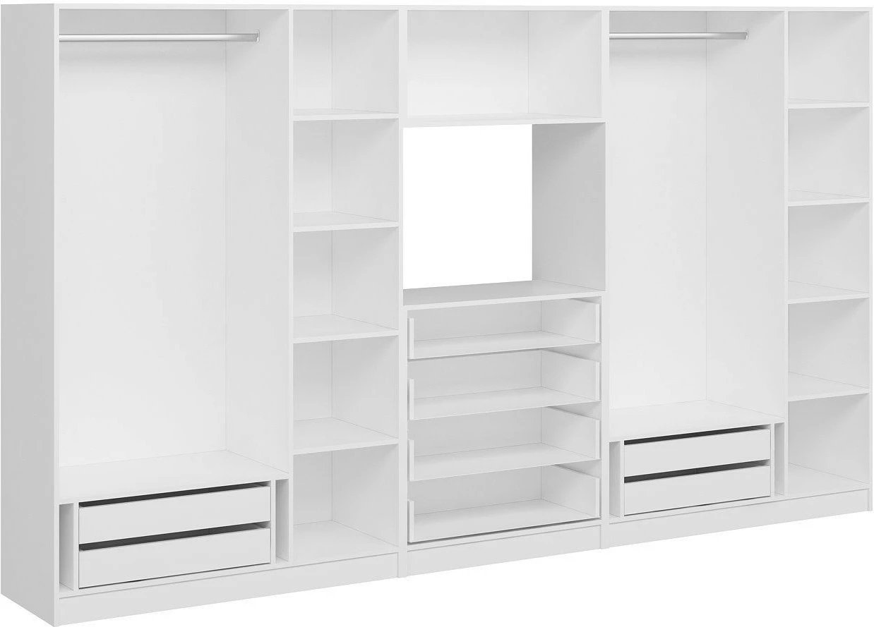 Dollap i madh për rroba, ngjyrë e bardhë, Skye Decor, Minar Kale - 7827