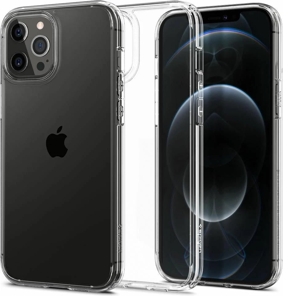 Mbështjellës Spigen Ultra Hybrid për iPhone 12 Pro Max, Transparent