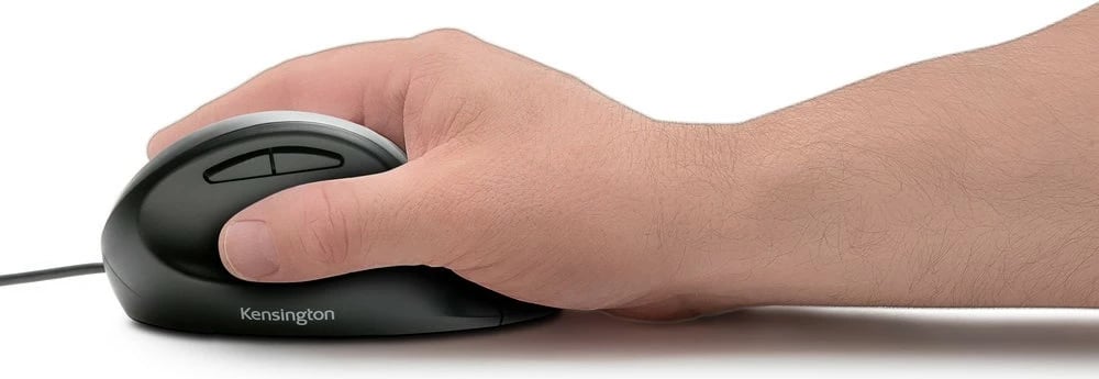 Maus Kensington Pro Fit Ergo, me kabëll, 3200 DPI, i zi