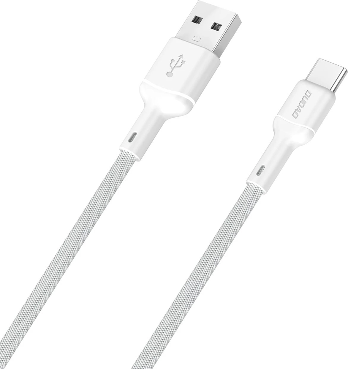 Kabllo Dudao L9T, USB-A në USB-C, 1m, 5A, e bardhë
