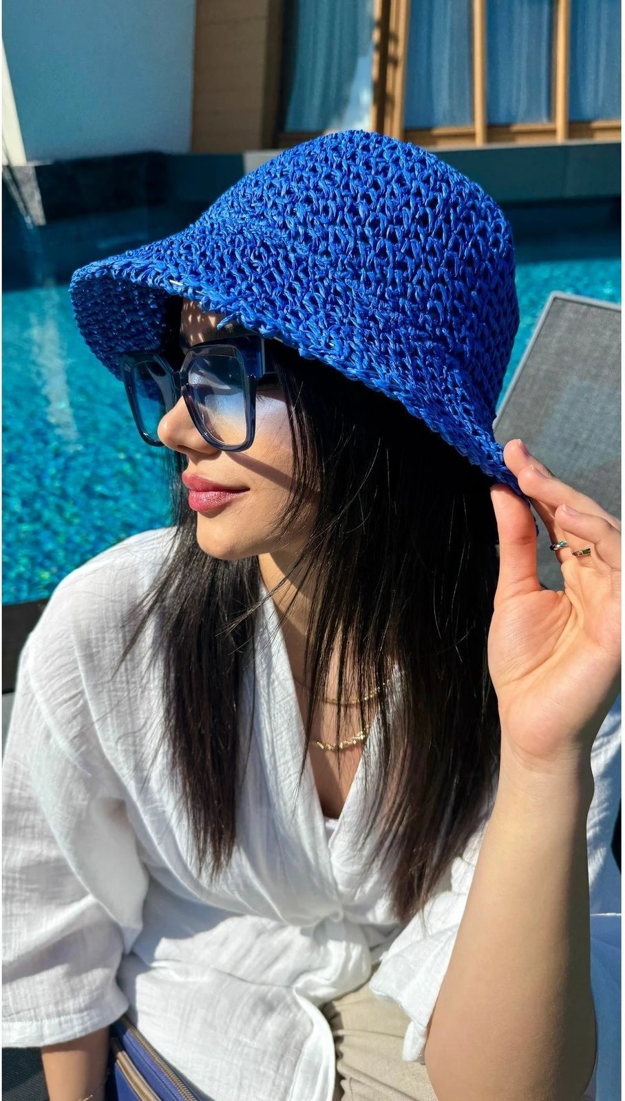 Kapelë për gra, ngjyrë sax blue, Jumeon, Hsr2083