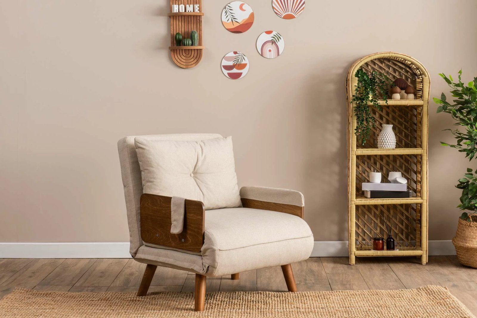 Krevat-karrige një vendës, Atelier del Sofa, Cosmo Single, krem