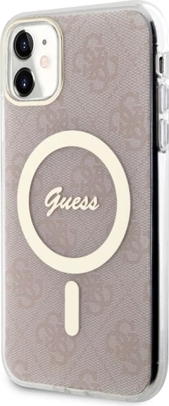 Mbështjellës Guess 4G MagSafe për iPhone 11 6.1", Rozë Mbështjellës Guess 4G MagSafe për iPhone 11 6.1", Rozë