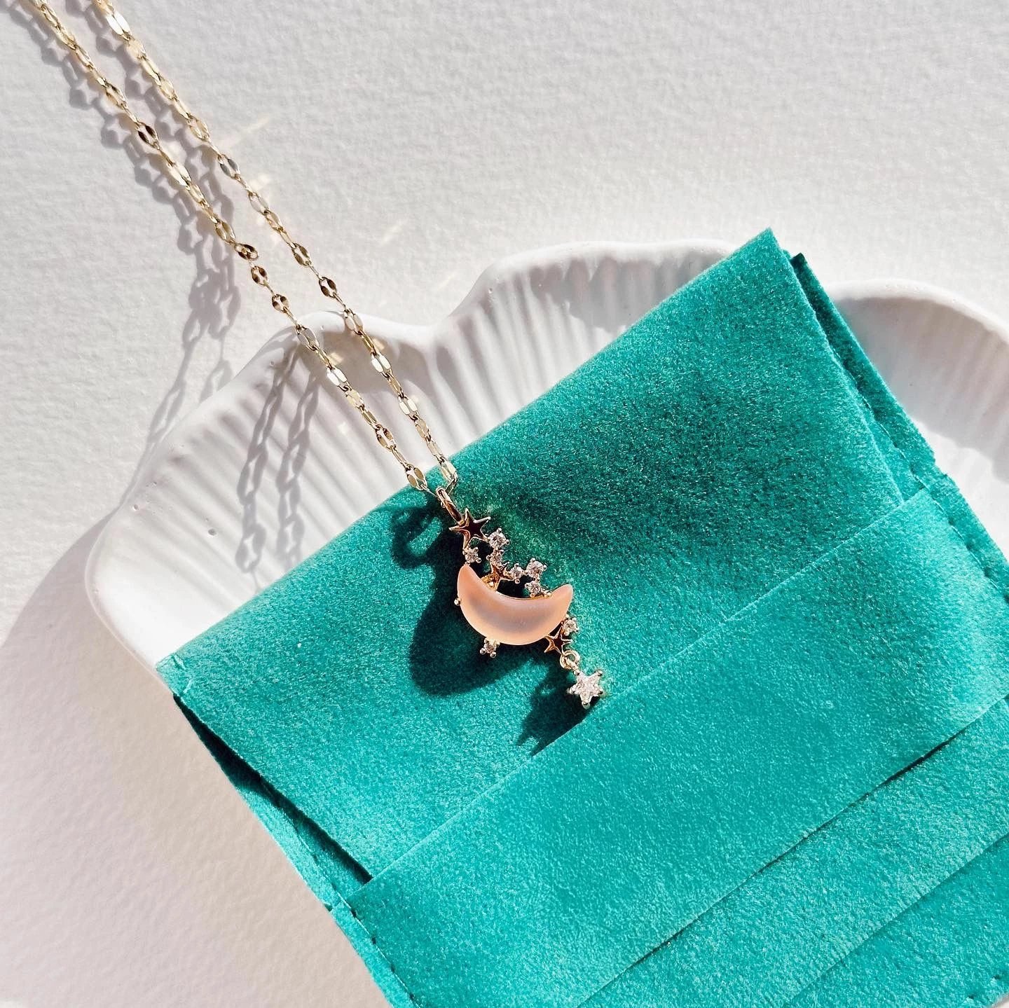 Varëse çeliku Jumeon, Pinkmoon, ngjyrë ari dhe rozë, 45+5cm