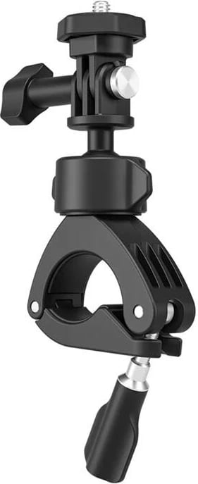 Mbajtëse timoni për kamera/smartphone, Telesin TE-HBM-004, rrotullim 360°, diametër 9–16 mm dhe 22–38 mm