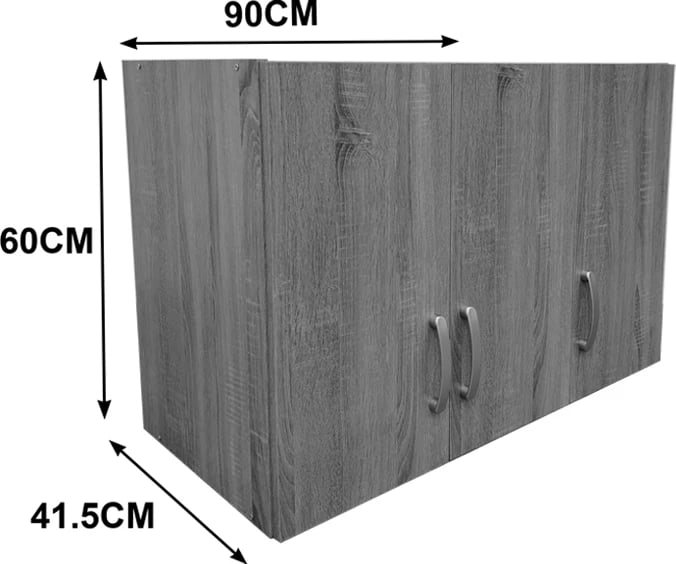Dollap tre-dyerësh Lego loft, ngjyrë e bardhë, 90x41.5x60cm