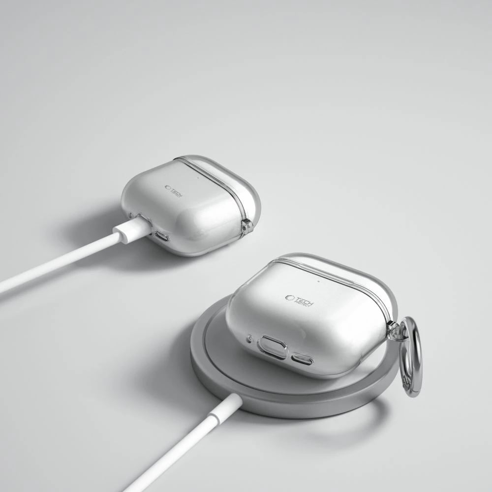Mbështjellës Tech-Protect FlexAir për AirPods 4, Gri