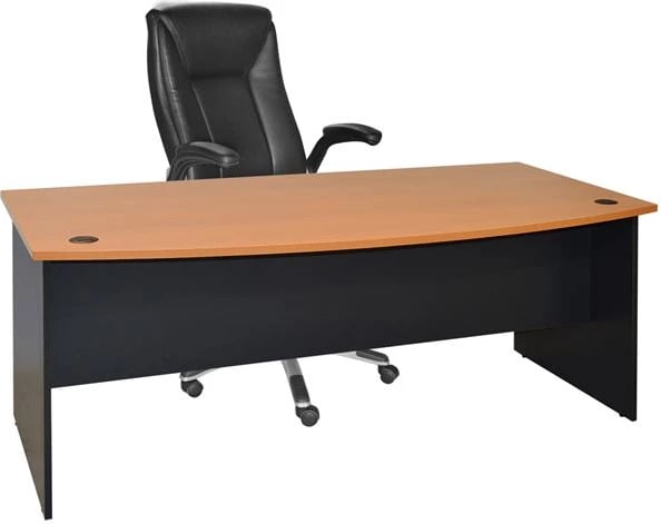 Tavolinë profesionale për zyre, 180x93.5x74.6, FH2017.01, ngjyrë gri-lisi