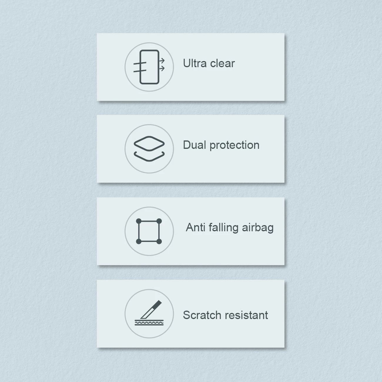 Mbështjellës Nillkin Nature Pro për iPhone 14 Pro Max, Transparent, i bardhë