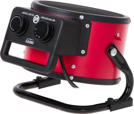 Ngrohës me ventilator qeramik, Camry CR 7743, 2400W, 2 nivele 1000/2400W, termostat, kënd fryrjeje vertikale 90°, i kuq