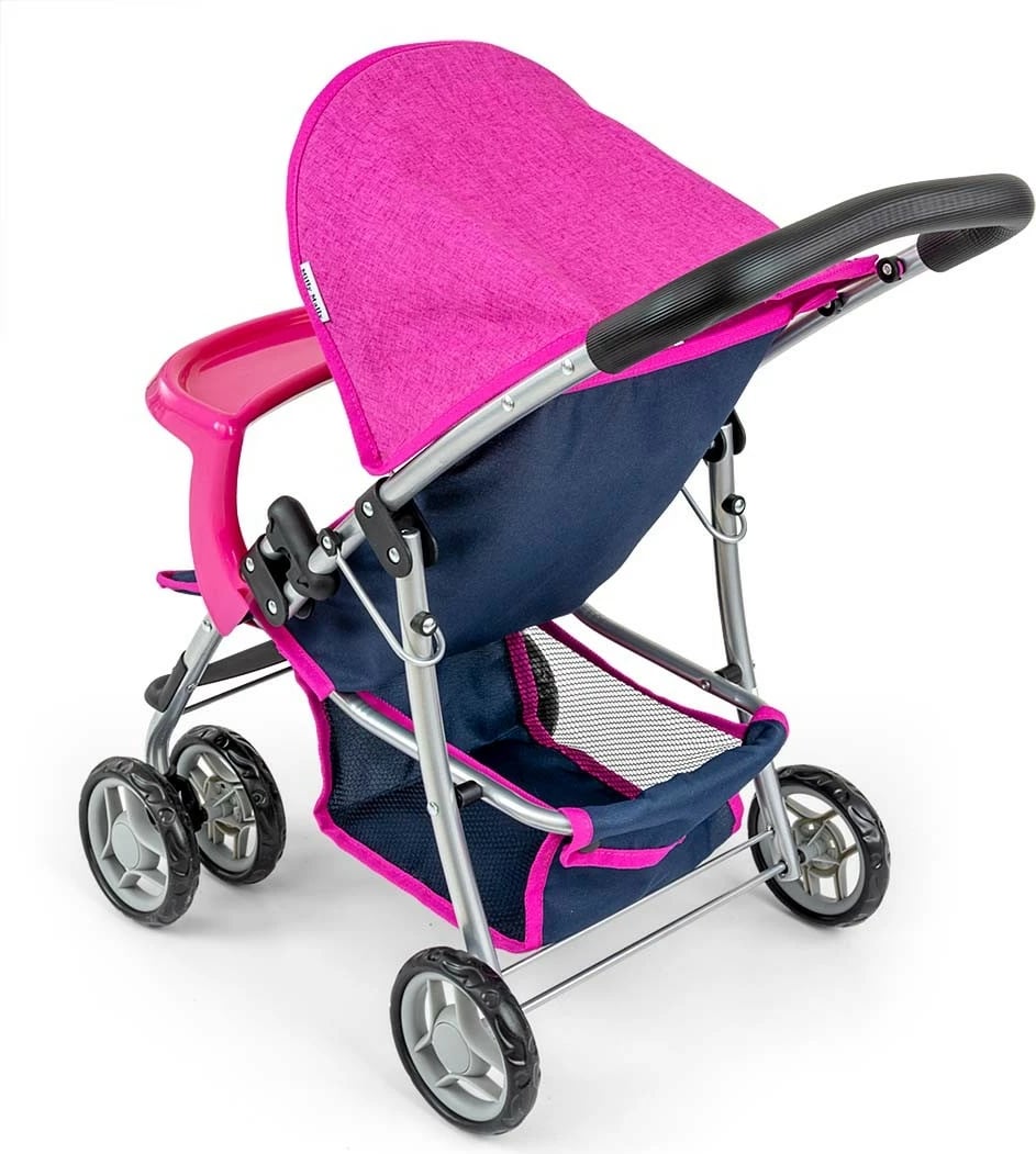 karrocë për kukulla, Milly Mally Kate Prestige 4752, për kukulla deri 50 cm, rrota rrotulluese, tabaka e heqshme, blu navy
