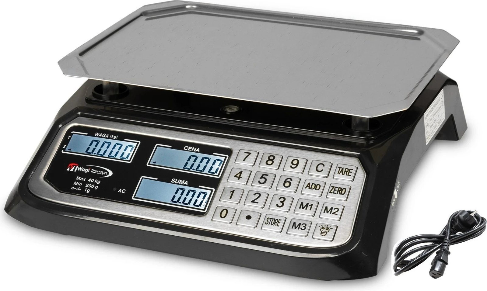 Peshore elektronike Wagi Tarczyn WT-1015, 40 kg, e bardhë