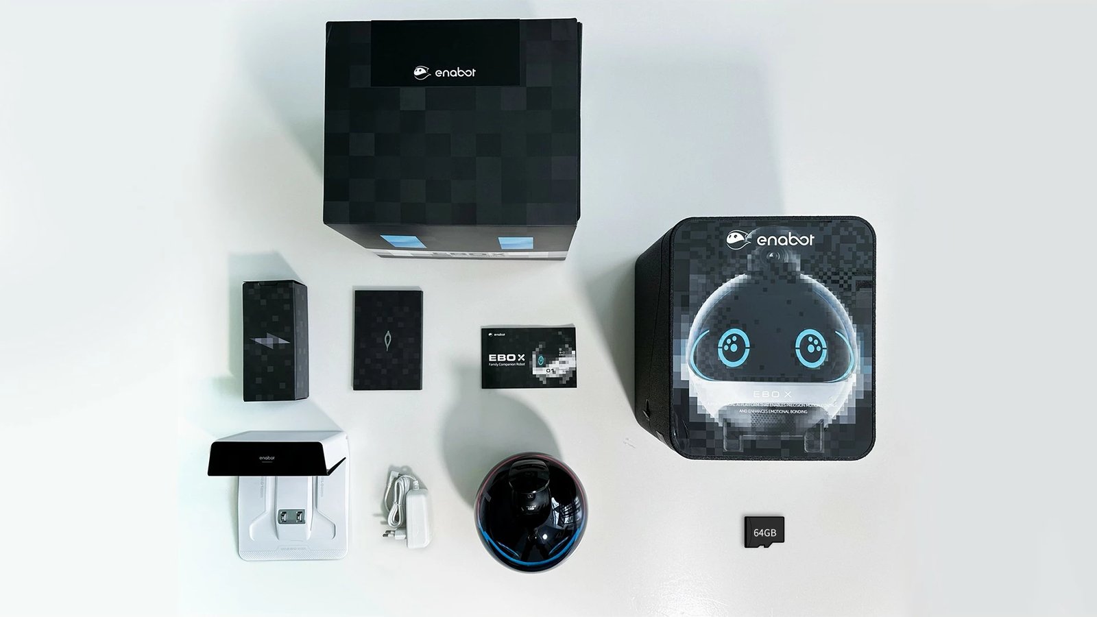 Robot shtëpiak Enabot EBO X, kamera 4K, Alexa, projektor, zi