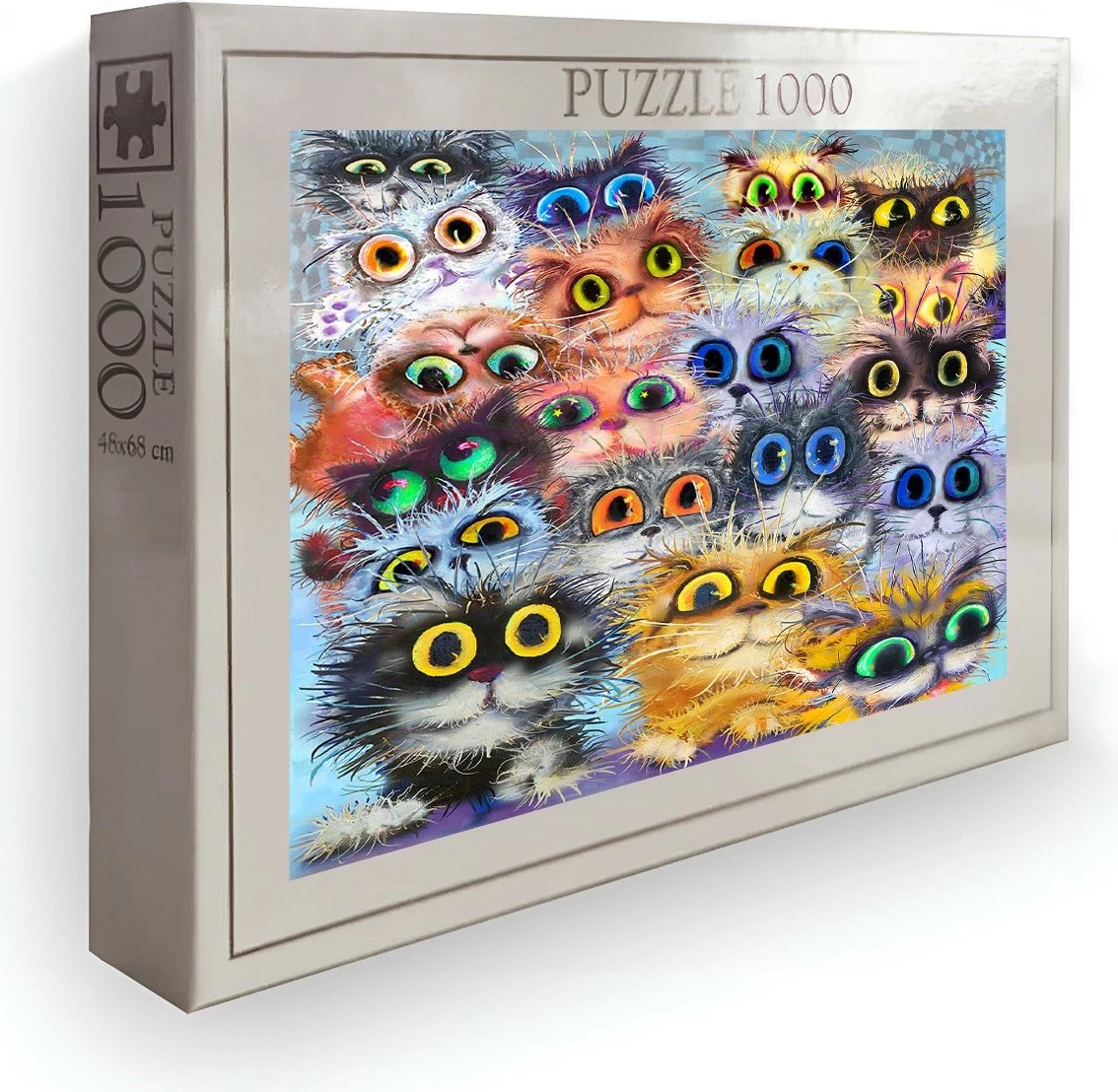 Puzzle me 1000 copa, shumëngjyrësh, Evila Originals, PZL_0166_1000