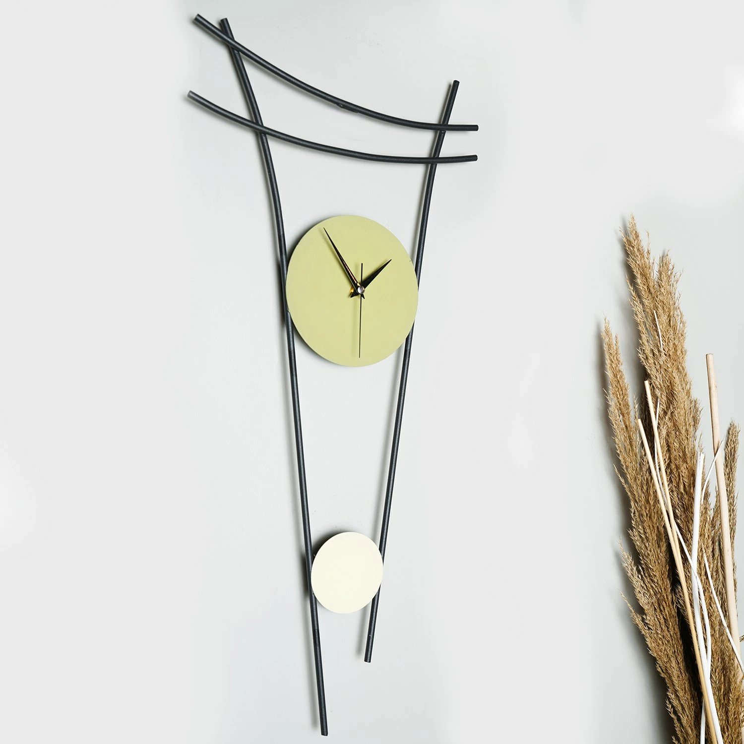 Orë muri dekorative metalike Wallity, Heit, ngjyrë e gjelbër