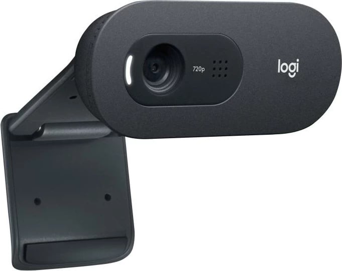 Webcam Logitech C505 HD (960-001364) 720p 30 fps, FOV 60°, fokus fiks, mikrofon me reduktim zhurme, USB-A kabllo 2 m, e zezë