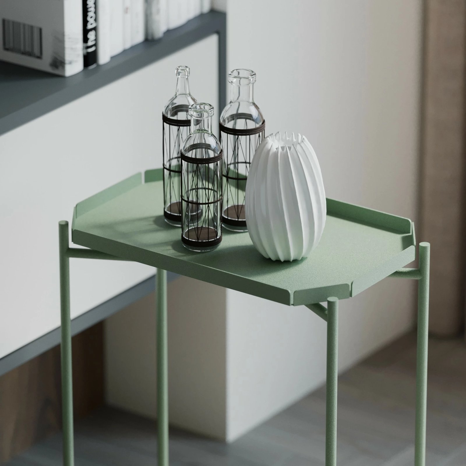 Tavolinë kafeje Hanah Home, SHB-009-D, ngjyrë e gjelbër