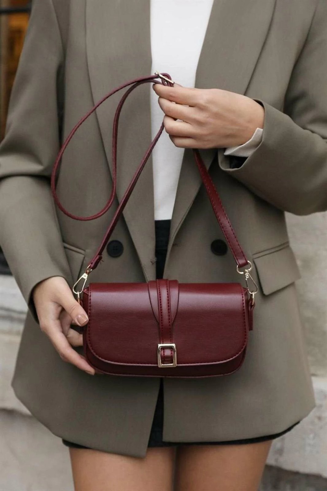 Çantë supi Zoozie Bags, ngjyrë e kuqe Claret, MK1020022KV10-003 v2