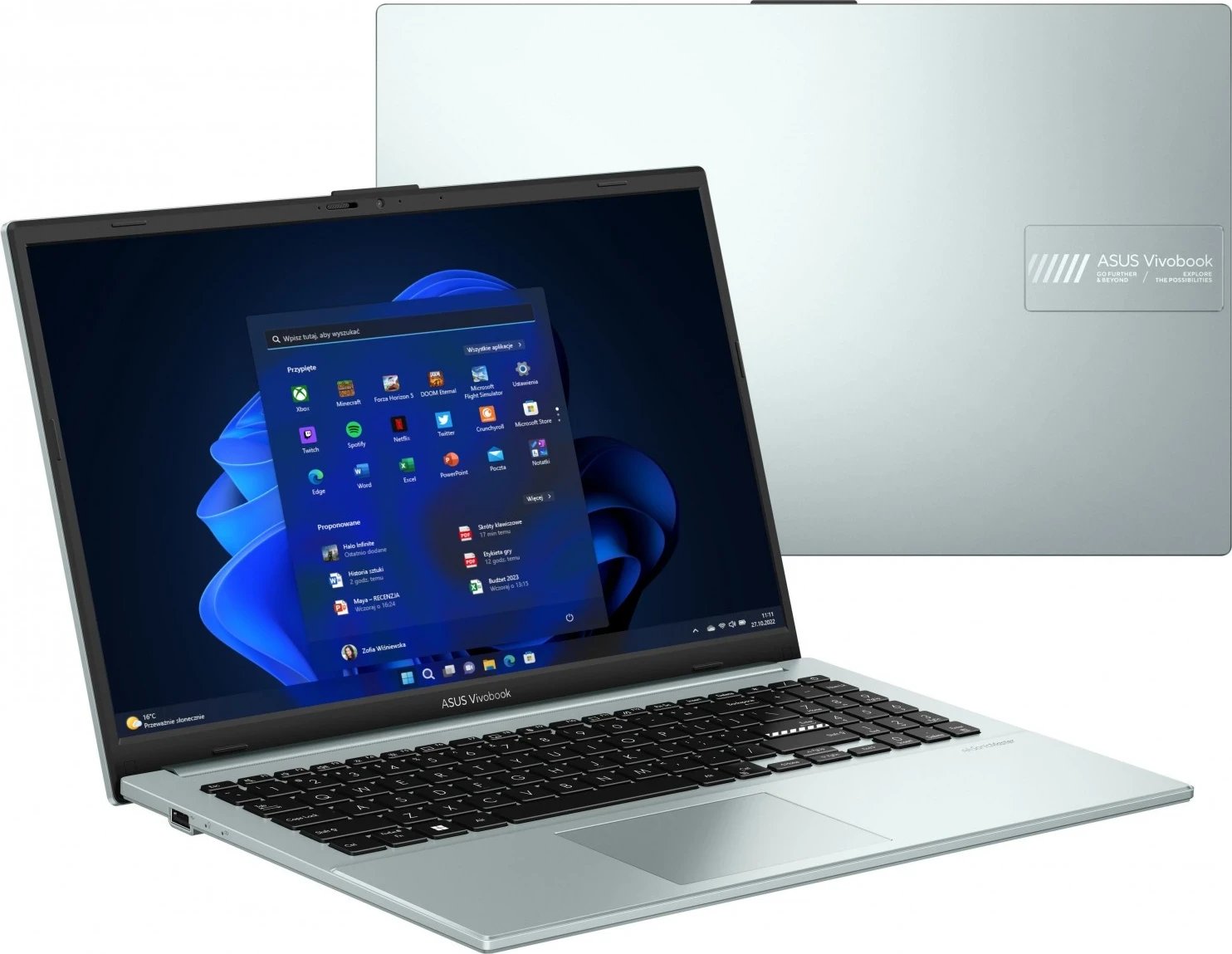 Laptop ASUS Vivobook GO 15 OLED, 15,6", AMD Ryzen 5, 16GB RAM, 512GB SSD, AMD Radeon Graphics, i gjelbër 
