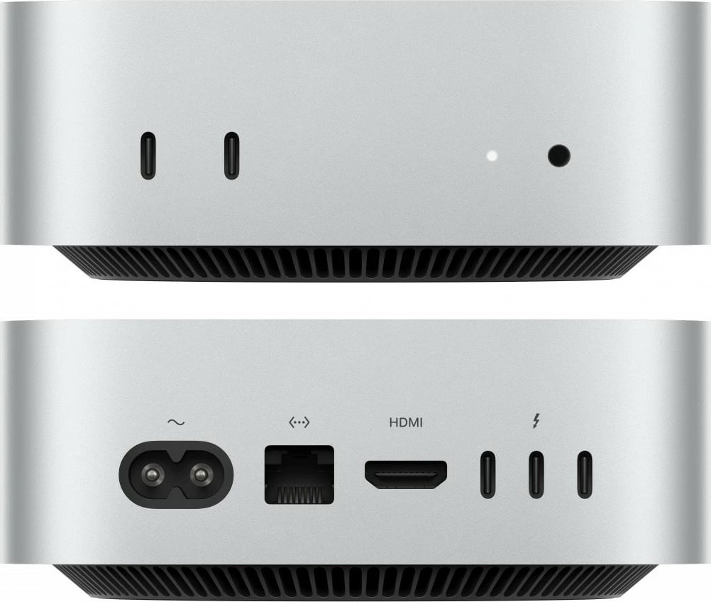 Kasë Apple Mac mini MU9D3ZE/A, M4, 16GB RAM, 256GB SSD, Argjend