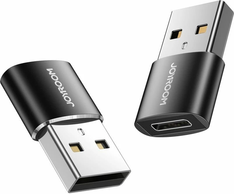 Adapter, Joyroom, S-H152, USB-C (femër) në USB-A (mashkull), USB 3.2 Gen 1 5Gbps, e zezë, set 2 copë