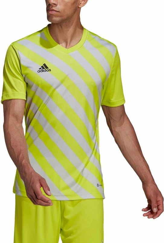 Fanellë adidas për meshkuj, e zezë dhe e verdhë