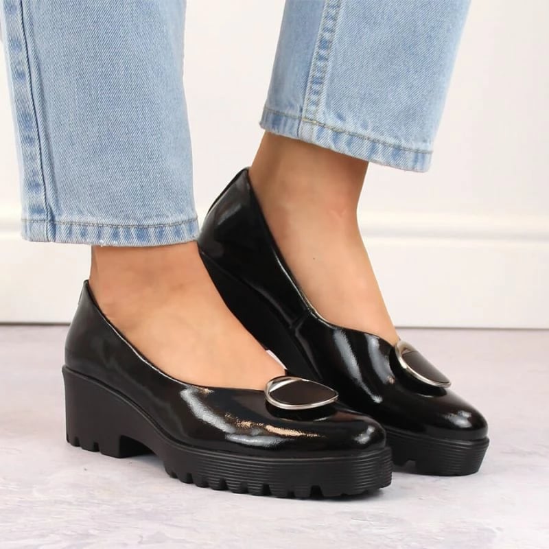 Këpucë për femra Filippo DP4569, lëkurë me dekor