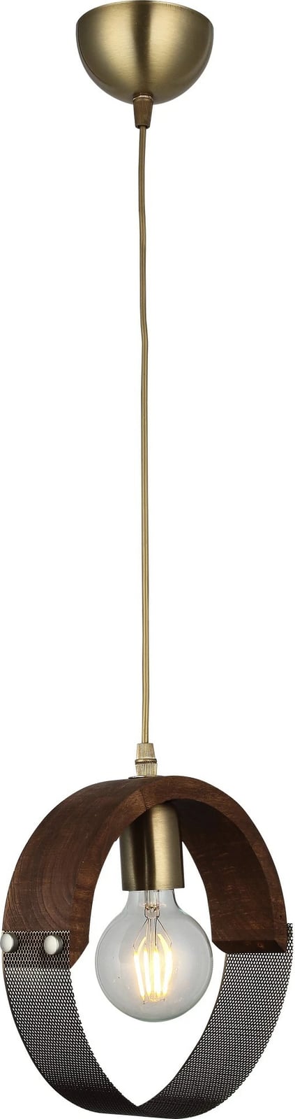 Llambë tavani Opviq, Manya - 52-01, metal dhe dru, ngjyrë antike