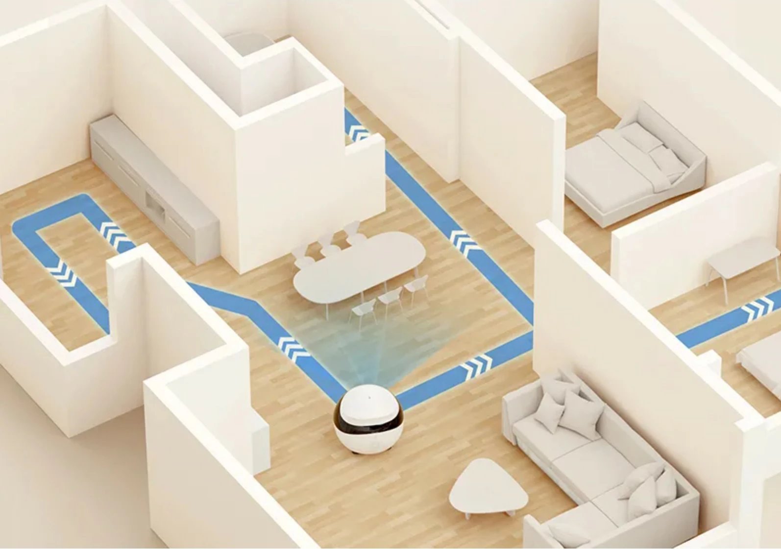 Robot për kafshë Enabot EBO SE, kamera 1080p, WiFi, app, natës, lazer