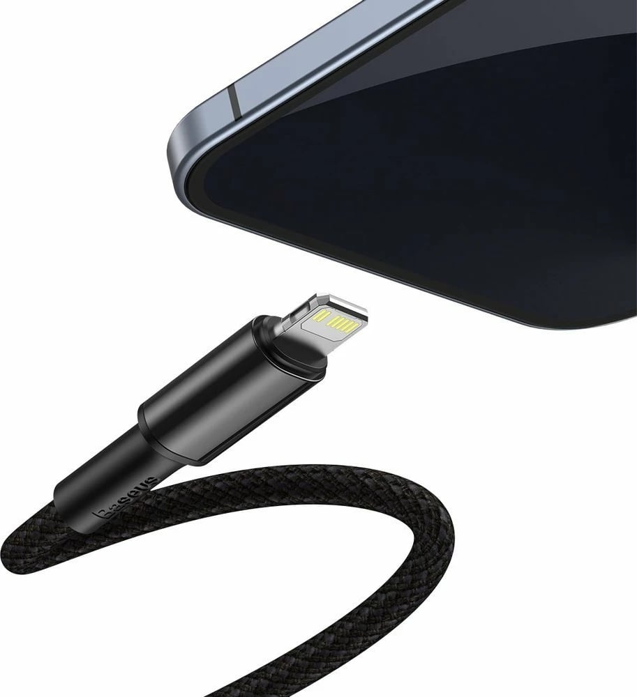 Kabllo Baseus CATLGD-01 USB-C në Lightning, 1m, 20W, e zezë