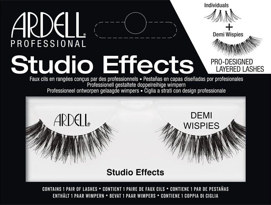 Qerpikë të rremë Ardell Studio Effects Demi Wispies për femra të zinj 2 copë