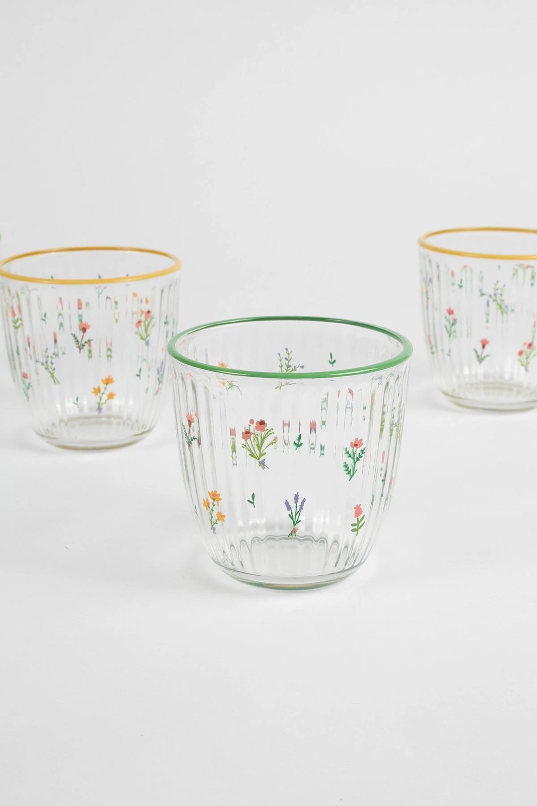 Set gotash prej qelqi (4 copë), Hermia Concept, Botanical 290