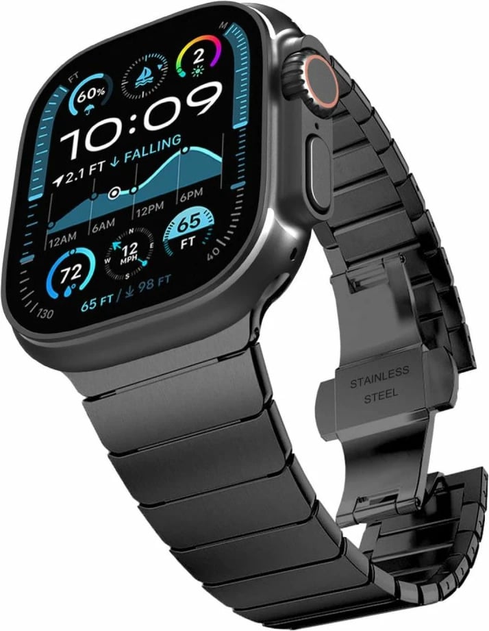 Byzylyk Tech-Protect LinkBand për Apple Watch 44/45/46/49 mm, i zi