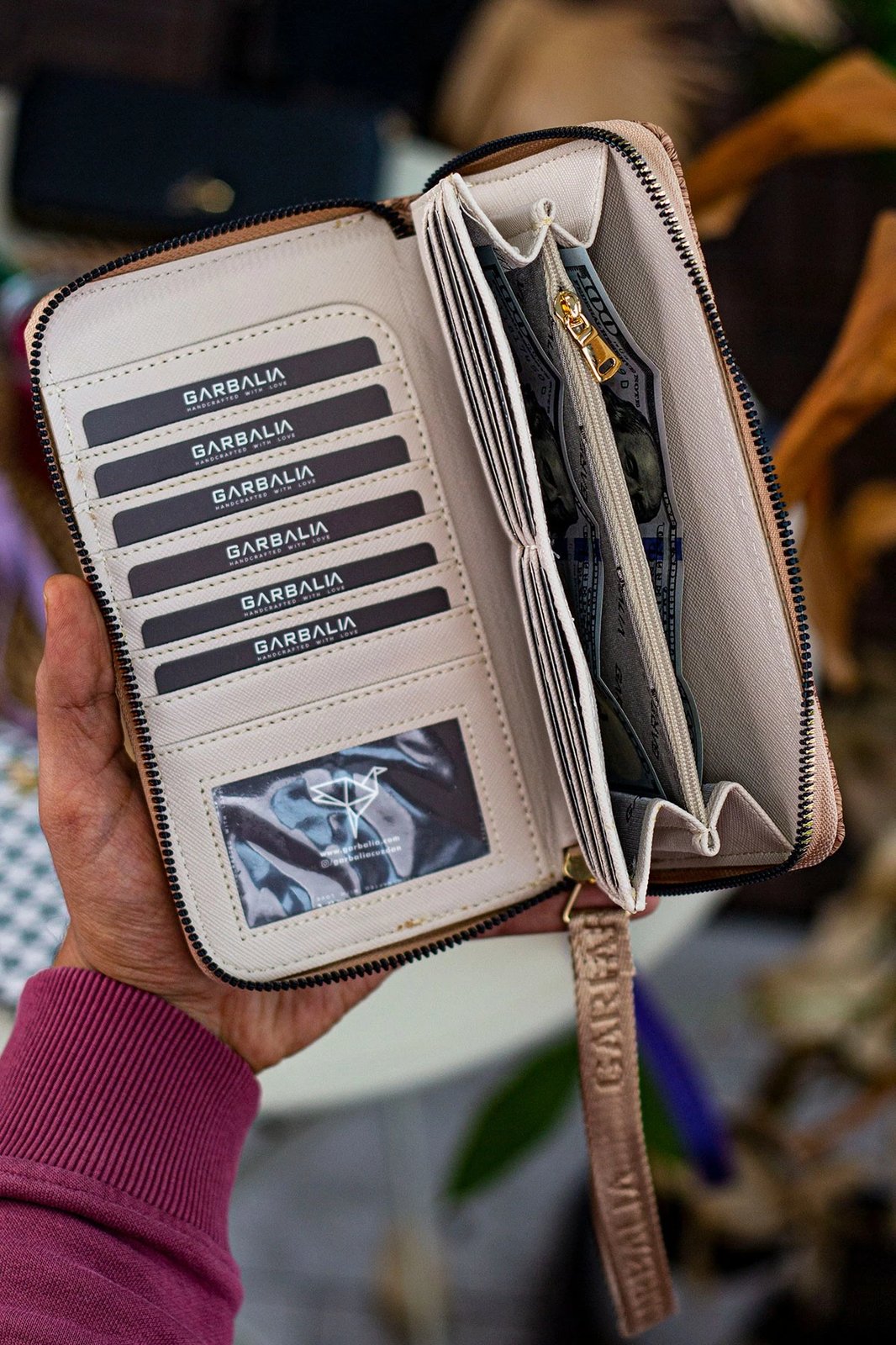 Portofol për gra Zoozie Bags, Tilburg, bezhë