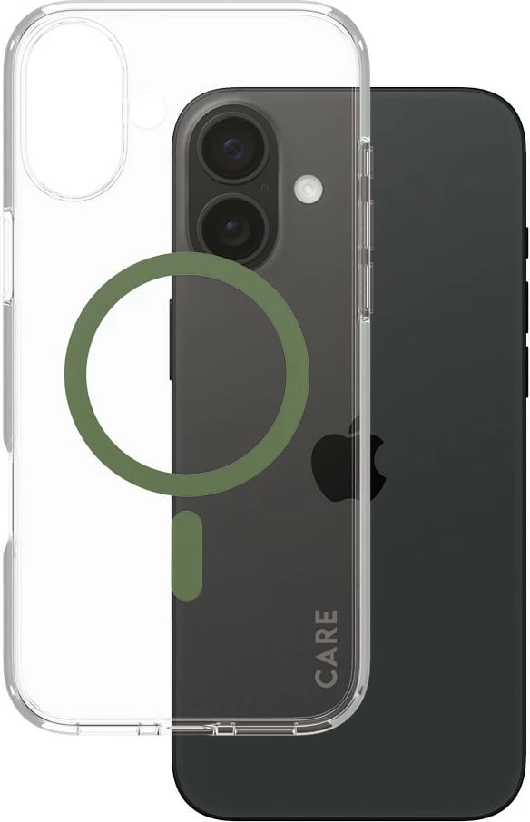 Mbështjellës PanzerGlass CARE Case Flagship MagSAFE për iPhone 16 Plus, transparent