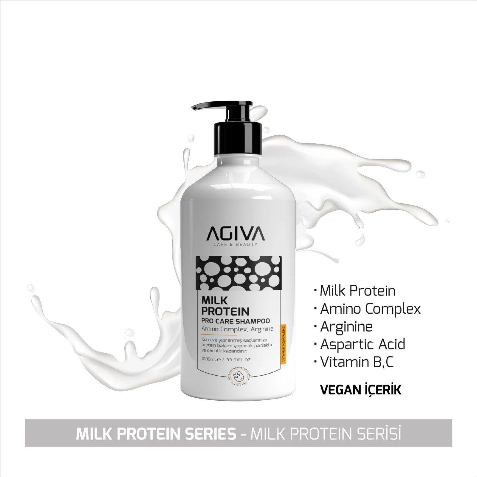 Shampon Agiva Milk Protein Amino Complex Pro Care  Shampon Agiva Milk Protein Amino Complex Pro Care