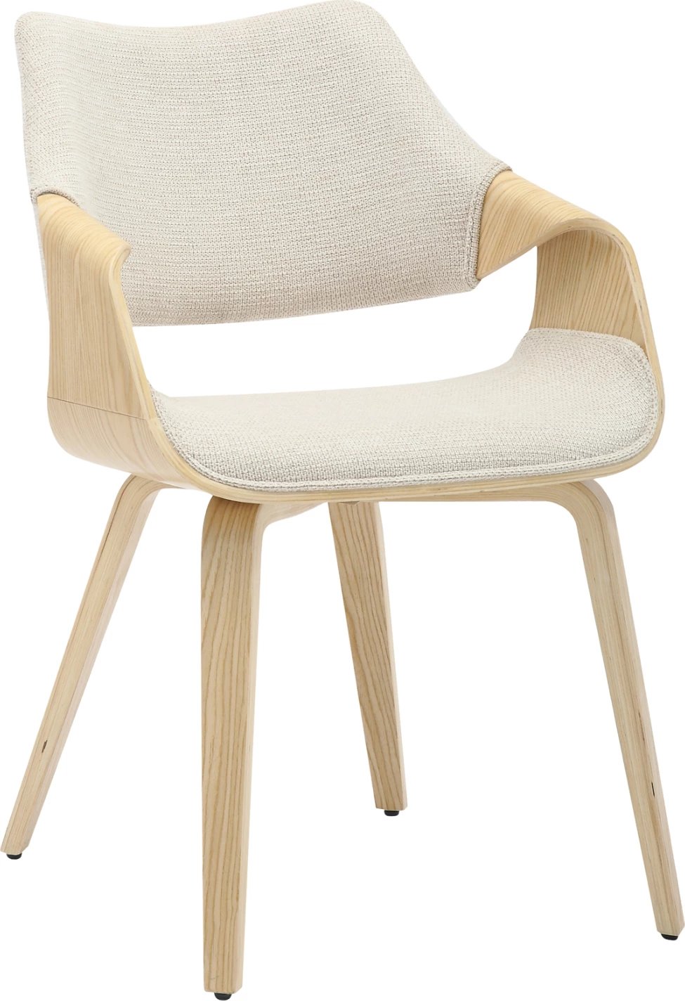 Karrige për ngrënie NETTO FH9976.01, kornizë druri, ngjyrë lisi-bezhë, 55x56x83.5 cm