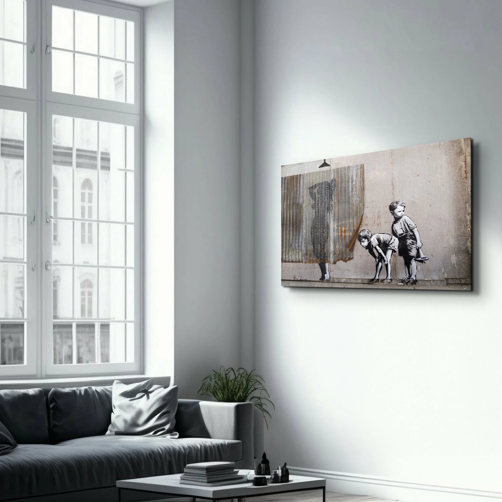 Pikturë dekorative prej xhami të temperuar, shumëngjyrëshe, CAM-6007, 46x72cm