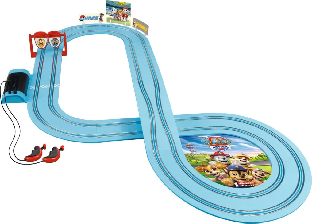 Set pistë gare Carrera FIRST Paw Patrol On the Double, 2.9m, shumëngjyrësh