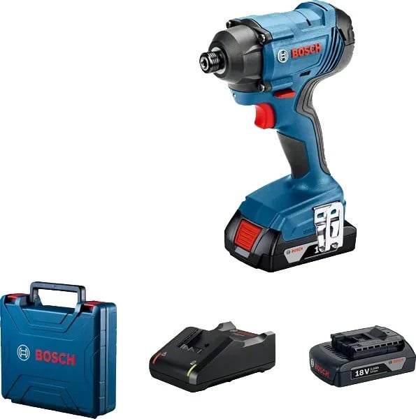 Makine goditëse Bosch 0 601 9G5 123, 1/4", 18V, 2x2Ah, 160 N⋅m, Zezë/Blu